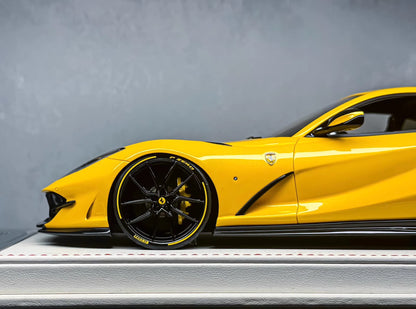 Davis & Giovanni 1/18 Ferrari 812 Superfast Novitec Rare Yellow Resin Model Limited 10