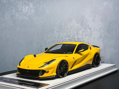 Davis & Giovanni 1/18 Ferrari 812 Superfast Novitec Rare Yellow Resin Model Limited 10