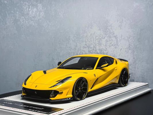 Davis & Giovanni 1/18 Ferrari 812 Superfast Novitec Rare Yellow Resin Model Limited 10