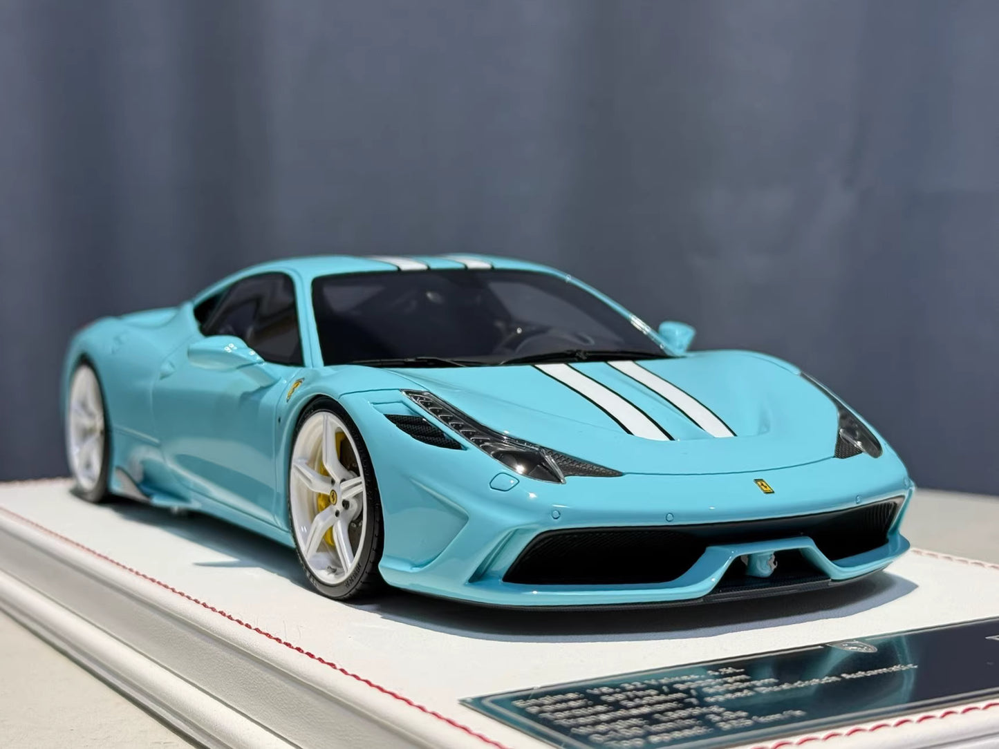 Davis & Giovanni 1/18 Ferrari 458 Speciale · Azzurro Blue · Limited 20