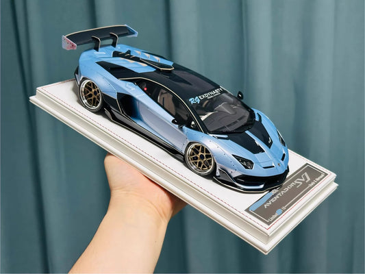 Davis & Giovanni 1/18 Lamborghini Aventador LP770-4 SVJ L13WK Sky Cyan | Limited 15