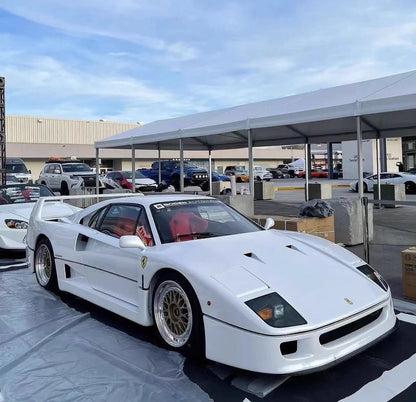 Davis & Giovanni 1/18 Ferrari F40 White Resin Model Red Interior BBS Wheels Limited 15