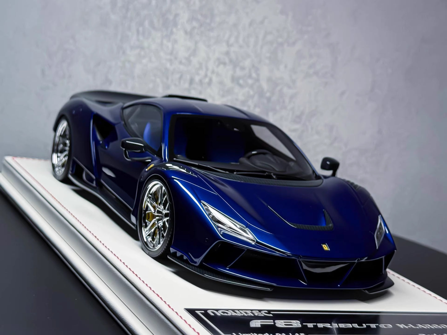 Davis & Giovanni 1/18 Ferrari F8 Tributo N-Largo Metallic Blue Resin Model Limited 15