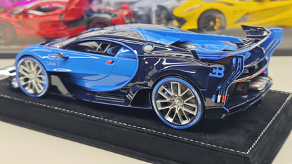 HH Model 1/18 Bugatti Vision Gran Turismo (VGT) Resin Model – Ocean Blue / Blue Carbon (Limited 30)