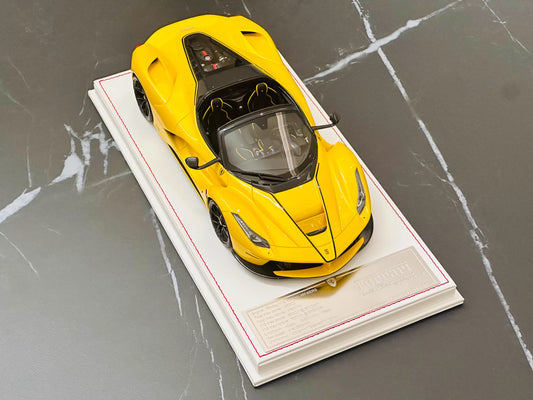 Davis & Giovanni 1/18 Ferrari LaFerrari Aperta Pearl Yellow No.1/10 HRE Wheels