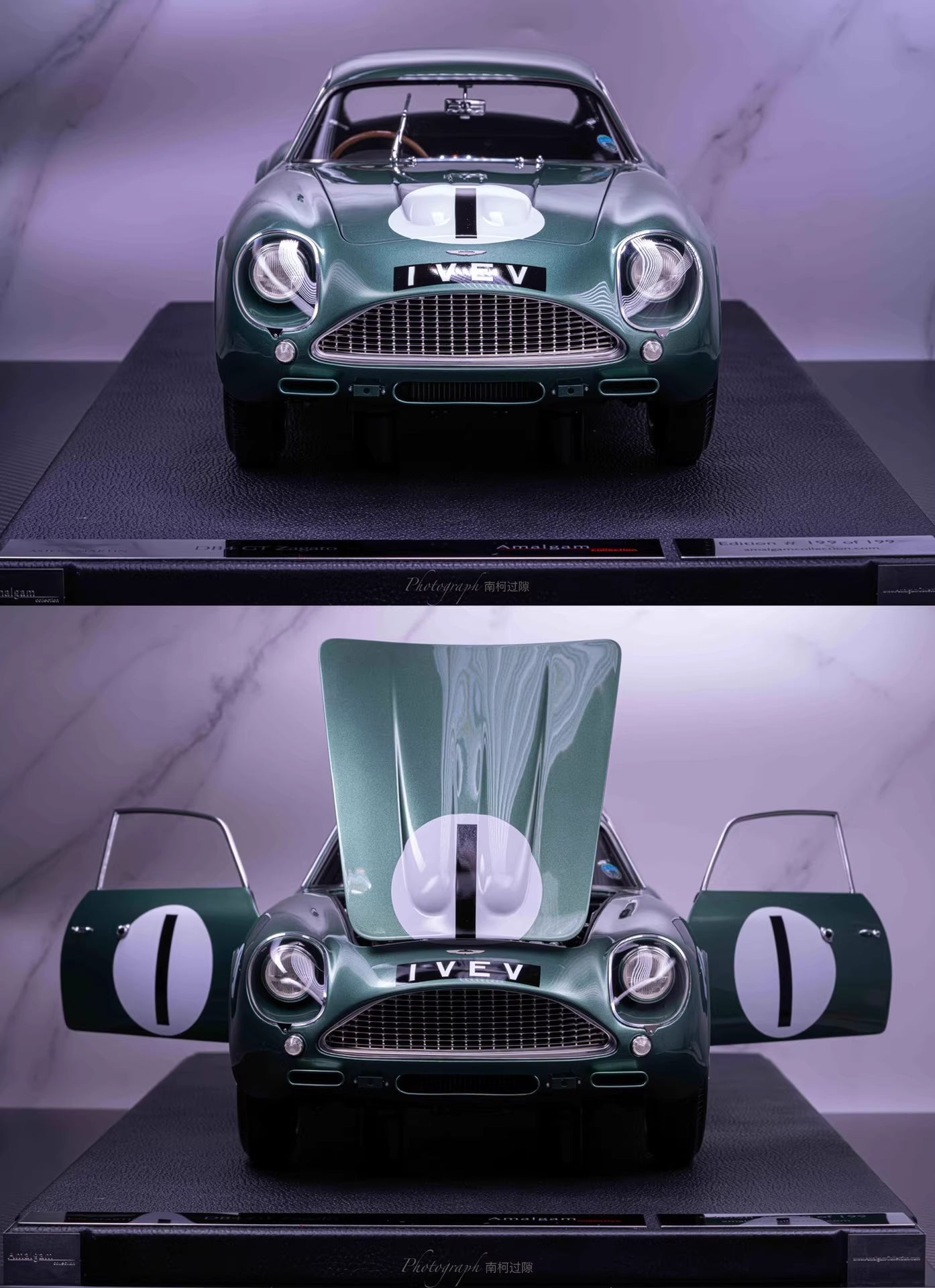 Amalgam 1/8 Aston Martin DB4 GT Zagato – 1961 1 VEV Le Mans Version | Air Shipping from China