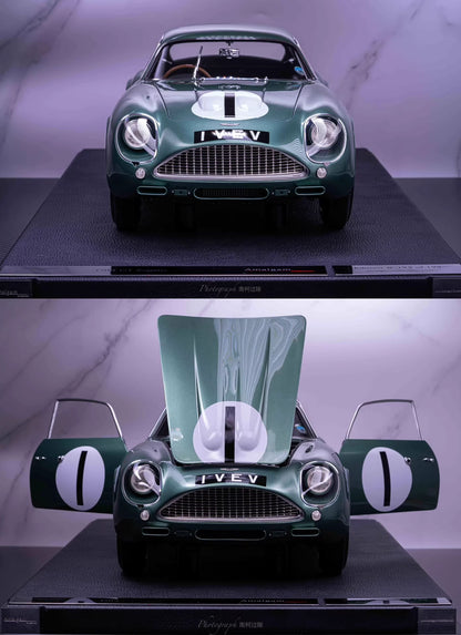 Amalgam 1/8 Aston Martin DB4 GT Zagato – 1961 1 VEV Le Mans Version | Air Shipping from China