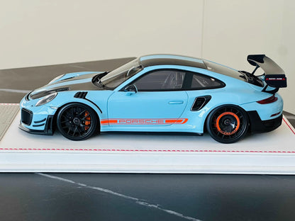 Davis & Giovanni 1/18 Porsche 911 GT2 RS MR 991 Gulf Blue Car No. 1 of 14