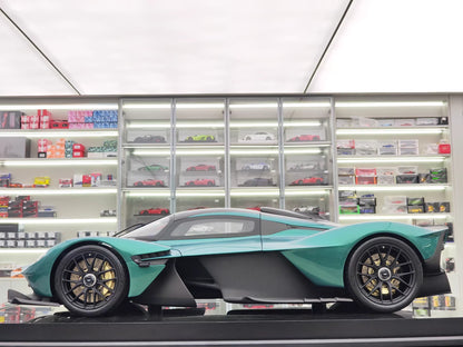 Amalgam 1/8 Aston Martin Valkyrie – Green Edition Hypercar Model | Air Shipping from China