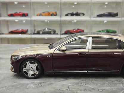 Almost Real 1/18 Mercedes-Maybach S680 Two-Tone Kalahari Gold Diecast Model