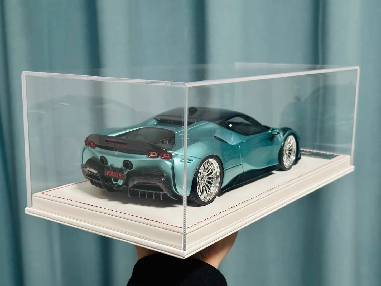 Davis & Giovanni 1/18 Ferrari SF90 Stradale Novitec Metallic Light Green | Limited 15