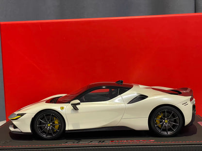 BBR 1/18 Ferrari SF90 Stradale · Pearl White