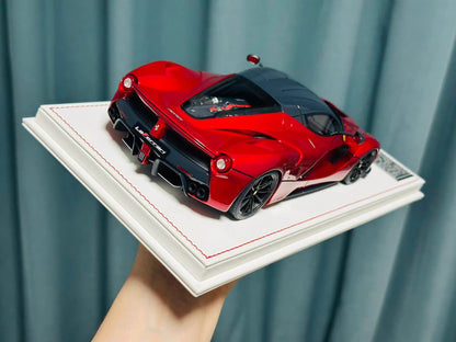 Davis & Giovanni 1/18 Ferrari LaFerrari (F150) Metallic Red Carbon Roof | Limited 12