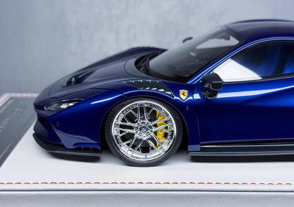 Davis & Giovanni 1/18 Ferrari F8 Tributo N-Largo Metallic Blue Resin Model Limited 15