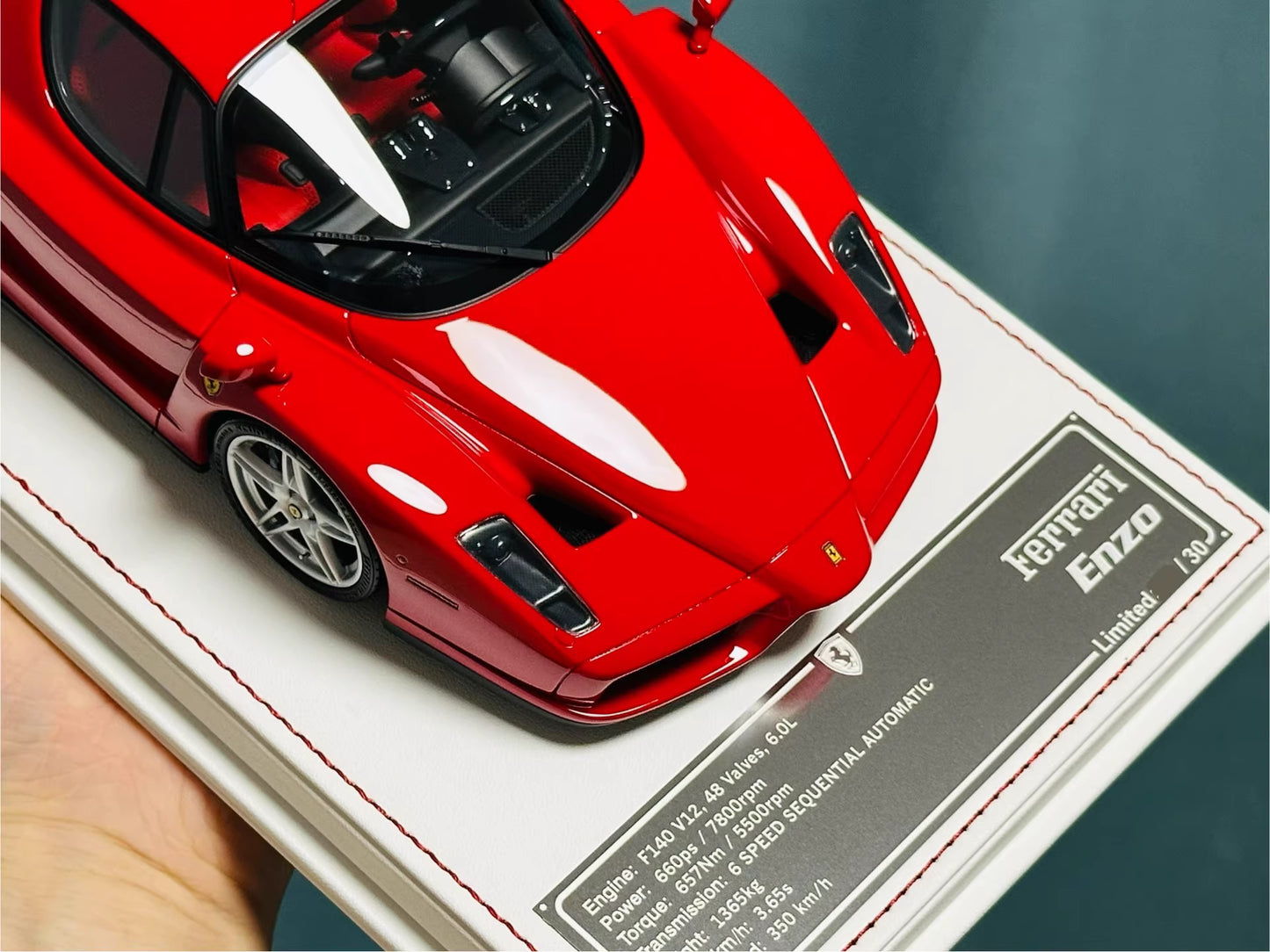 Davis & Giovanni 1/18 Ferrari Enzo Rosso Red Silver Wheels Black Calipers Limited 30 pcs