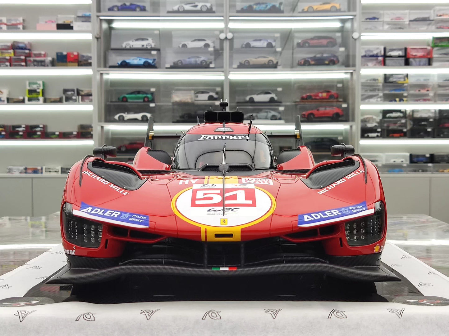 Amalgam 1/8 Ferrari 499P – 2023 Le Mans Champion Hypercar Model | Air Shipping from China