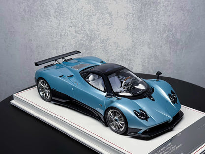 Davis & Giovanni 1/18 Pagani Zonda F Ice Blue Resin Model Limited 8