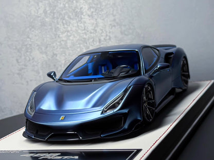 Davis & Giovanni 1/18 Ferrari 488 Pista Matte Ice Blue Resin Model Limited 20