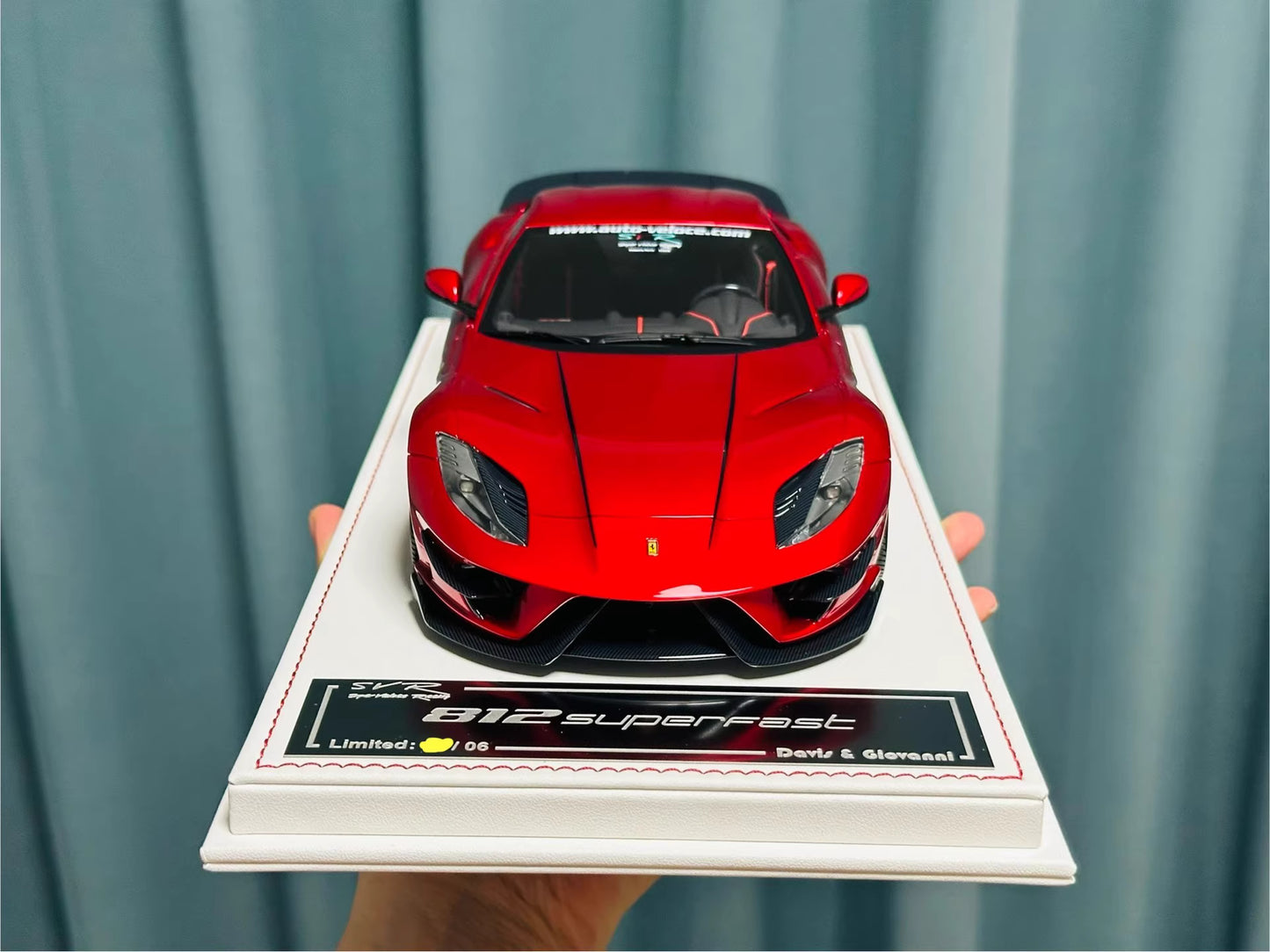 Davis & Giovanni 1/18 Ferrari 812 Superfast SVR Candy Red Limited 6