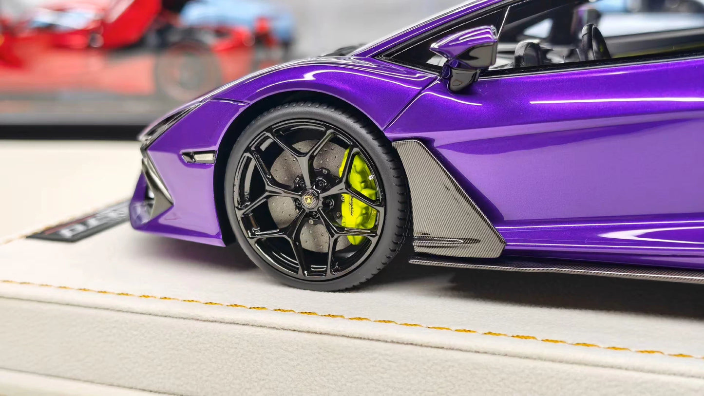 MR 1/18 Lamborghini Revuelto Resin Model – Viola Pasifae Special Edition (Limited 25)