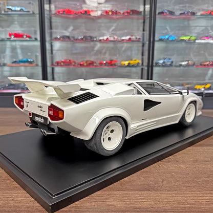 GT Spirit 1/8 Lamborghini Countach LP5000 QV Resin Model, Classic White, Limited Edition