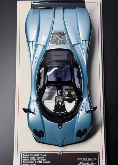 Davis & Giovanni 1/18 Pagani Zonda F Ice Blue Resin Model Limited 8