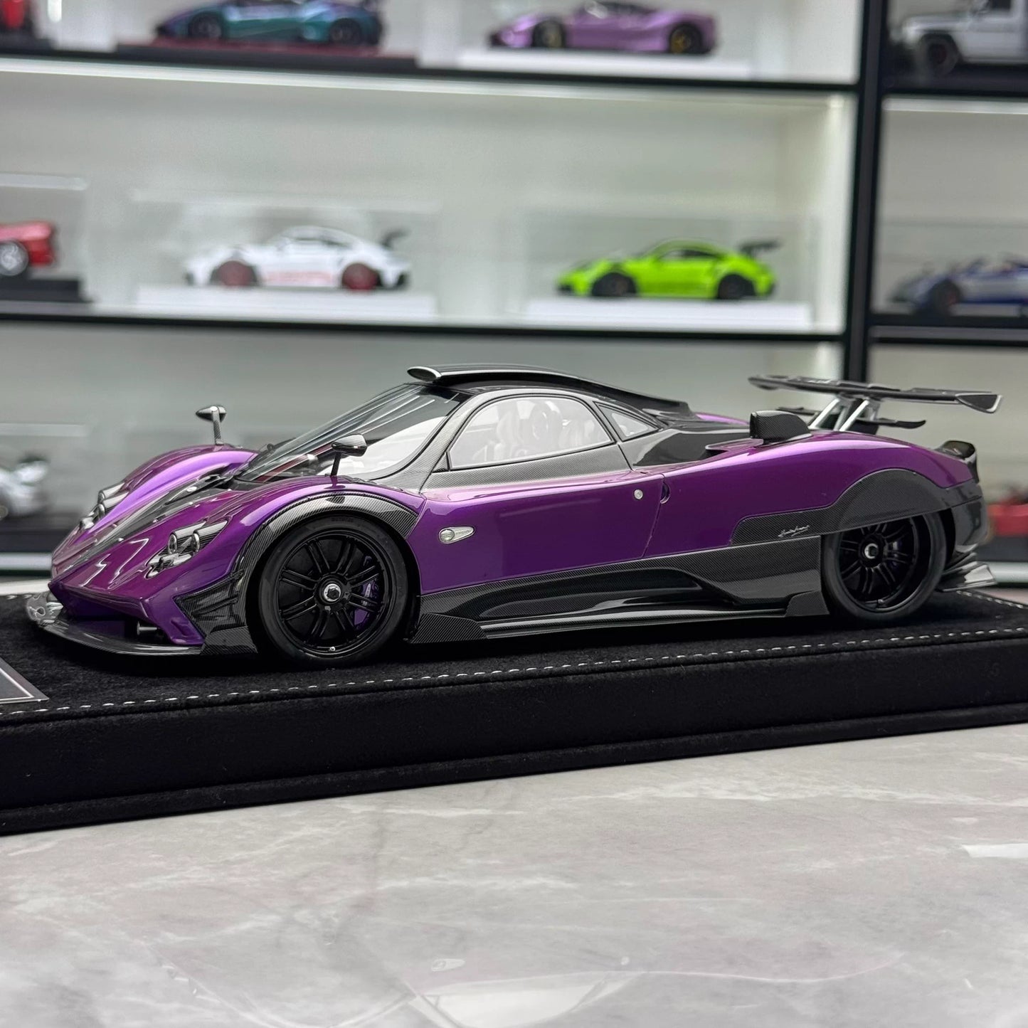 HH 1:18 Pagani Zonda 760 (Zonda Specials) Hardtop Resin Model · Purple/Carbon
