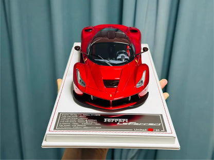 Davis & Giovanni 1/18 Ferrari LaFerrari Rosso Red Carbon Roof Gunmetal Wheels Limited 20 pcs
