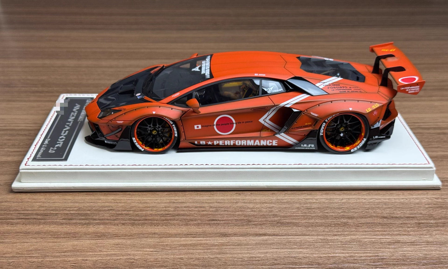 Davis & Giovanni 1/18 Lamborghini LBWK Aventador 2.0 “Zaku” Orange — Limited 30