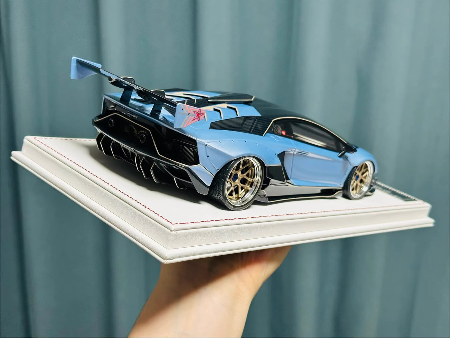 Davis & Giovanni 1/18 Lamborghini Aventador LP770-4 SVJ L13WK Sky Cyan | Limited 15