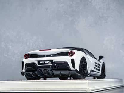 Davis & Giovanni 1/18 Ferrari 488 Pista Artist Edition No.99 White/Black Limited 30