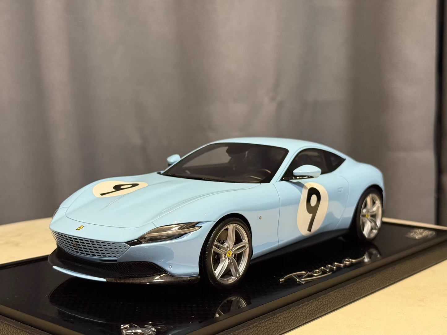 BBR 1/18 Ferrari Roma · Azzurro Racing No.9 · Limited 20