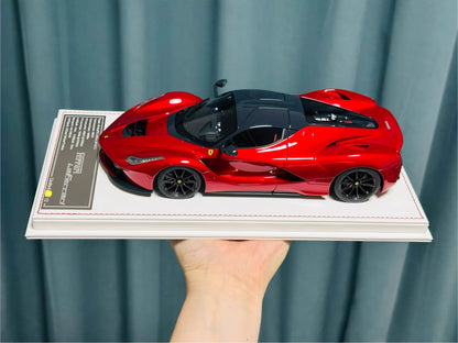 Davis & Giovanni 1/18 Ferrari LaFerrari (F150) Metallic Red Carbon Roof | Limited 12