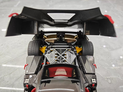 Almost Real 1/18 Pagani Zonda Cinque Exposed Carbon Diecast Model