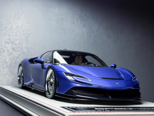 Davis & Giovanni 1/18 Ferrari SF90 Stradale Purple Novitec Spec Resin Model Limited 12