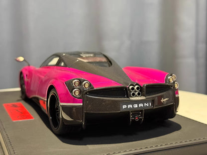 BBR 1/18 Pagani Huayra Roadster Resin Model Electric Pink Limited Edition