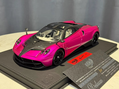 BBR 1/18 Pagani Huayra Roadster Resin Model Electric Pink Limited Edition