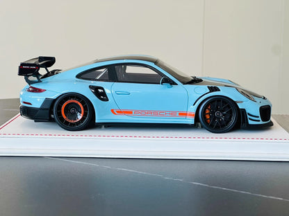 Davis & Giovanni 1/18 Porsche 911 GT2 RS MR 991 Gulf Blue Car No. 1 of 14
