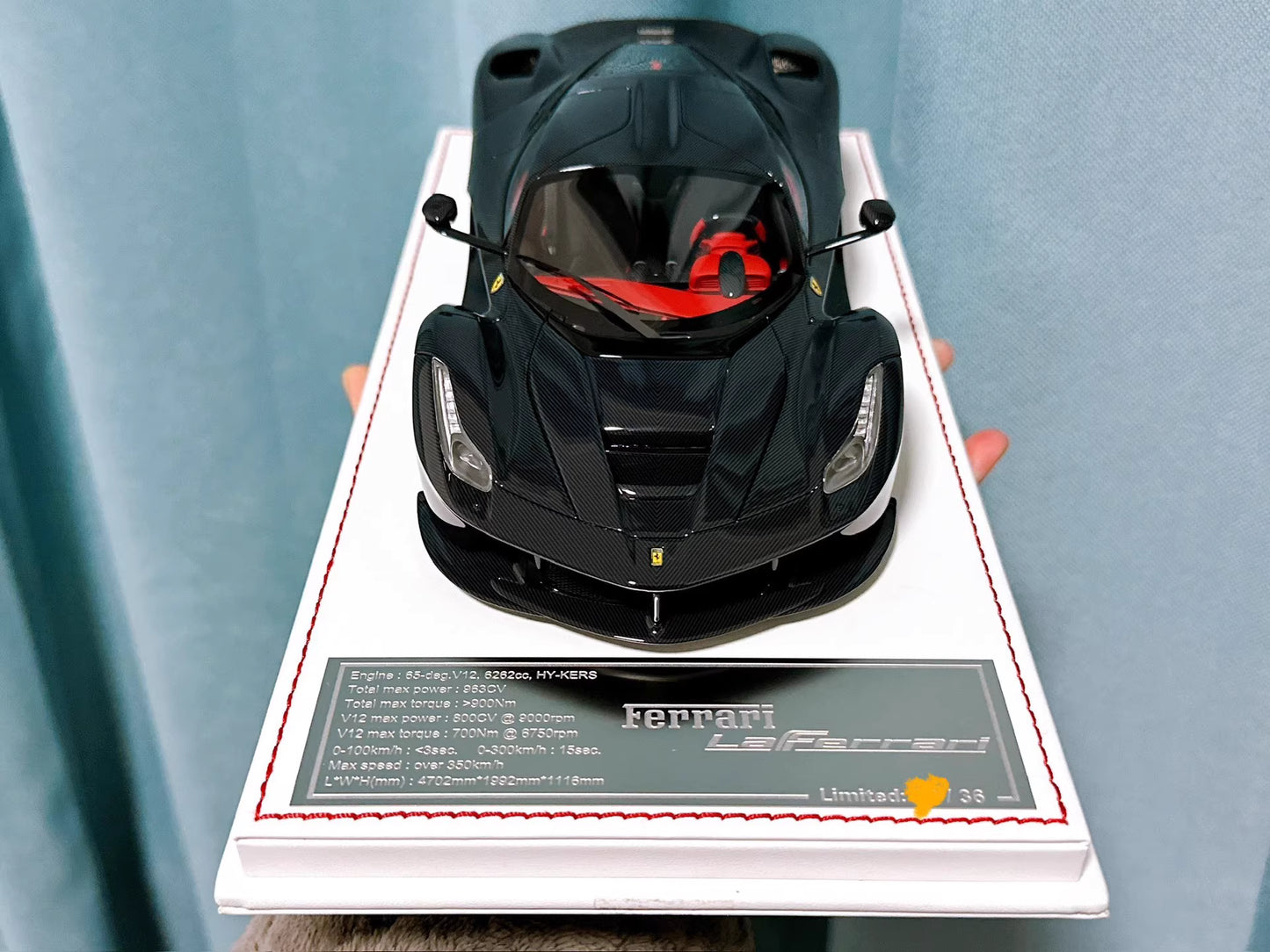Davis & Giovanni 1/18 Ferrari LaFerrari (F150) Full Carbon Black | Limited 36