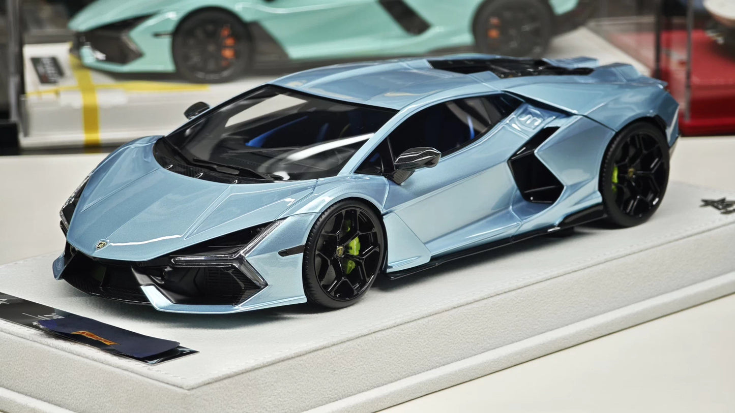 BBA Model 1/18 Lamborghini Revuelto Resin Model – Ice Blue (Limited 10)