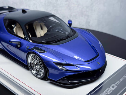 Davis & Giovanni 1/18 Ferrari SF90 Stradale Purple Novitec Spec Resin Model Limited 12