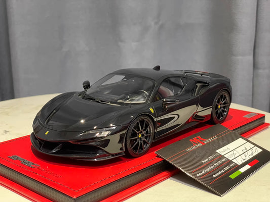 MR 1/18 Ferrari SF90 Stradale Resin Model Nero Limited Edition
