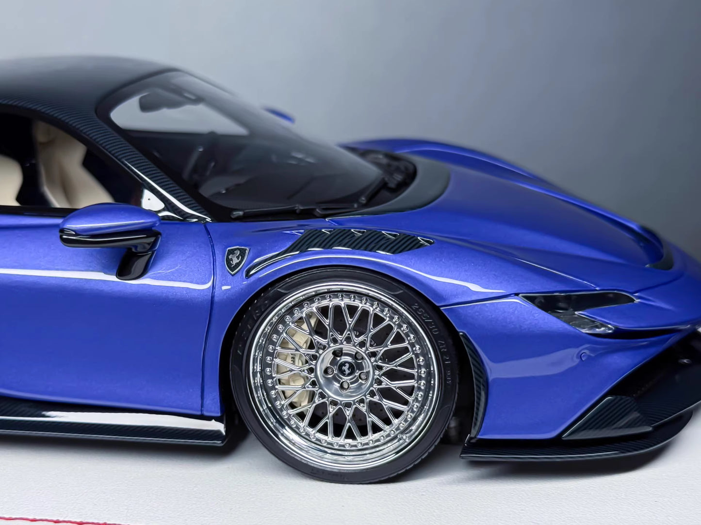 Davis & Giovanni 1/18 Ferrari SF90 Stradale Purple Novitec Spec Resin Model Limited 12