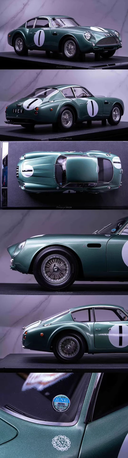 Amalgam 1/8 Aston Martin DB4 GT Zagato – 1961 1 VEV Le Mans Version | Air Shipping from China