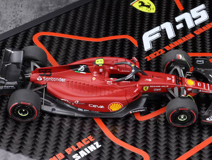 BBR 1/43 Ferrari F1-75 Bahrain GP 2022 Leclerc & Sainz 1–2 Set EMP75EX (Ltd 75)