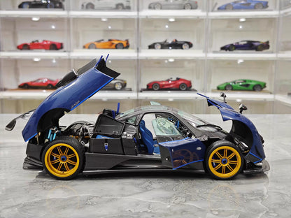 Almost Real 1/18 Pagani Zonda Tricolore Blue Carbon Diecast Model
