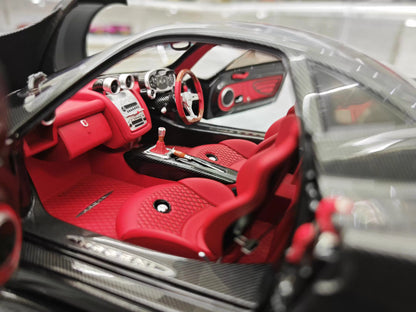 Almost Real 1/18 Pagani Zonda Cinque Exposed Carbon Diecast Model