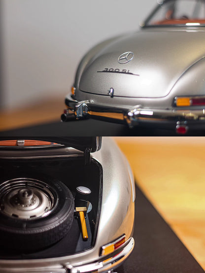 Amalgam 1/8 Mercedes-Benz 300SL – Silver Gullwing Coupe Model | Air Shipping from China