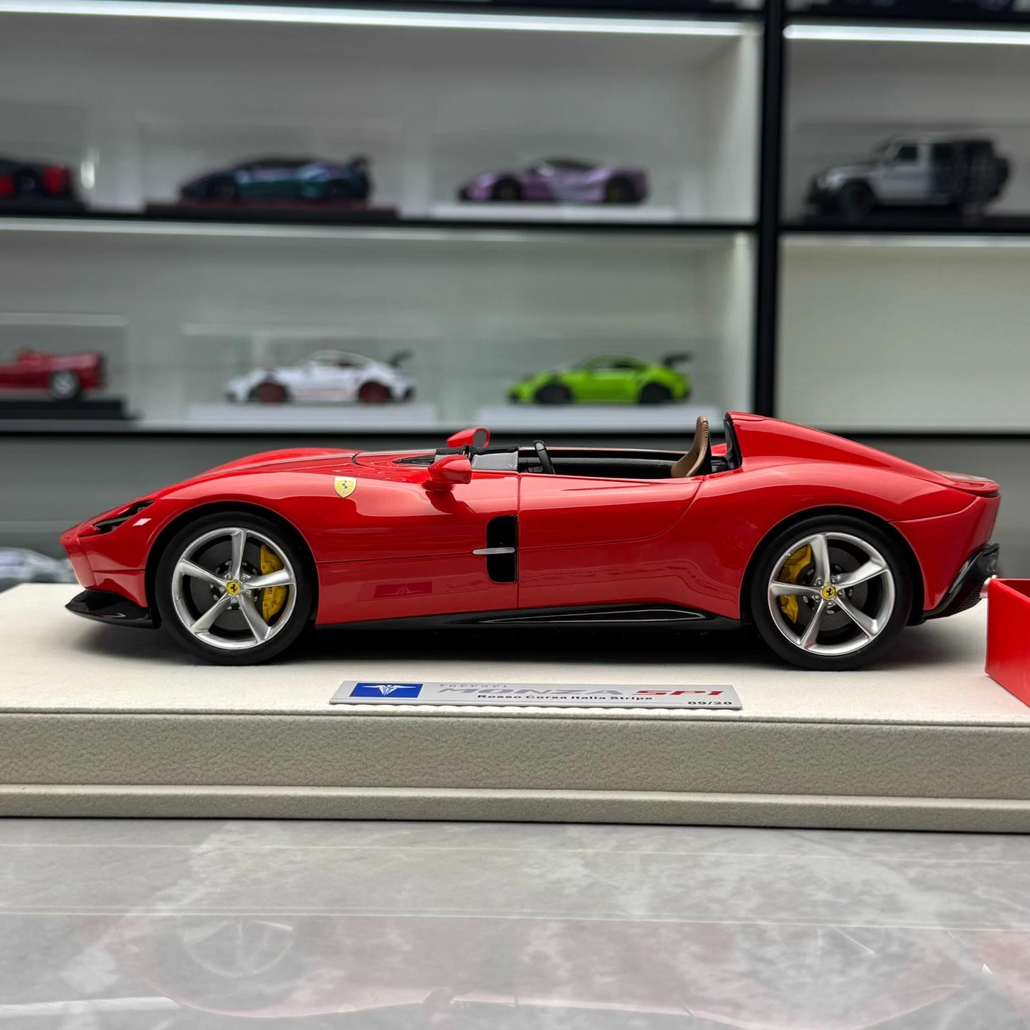 Hermes Collection 1/18 Ferrari Monza SP1 Resin Model Car – Rosso Tricolore
