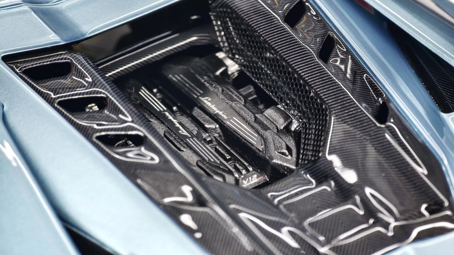 BBA Model 1/18 Lamborghini Revuelto Resin Model – Ice Blue (Limited 10)